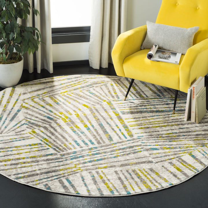 SAFAVIEH Skyler Collection SKY191G Grey / Green Rug Image 2