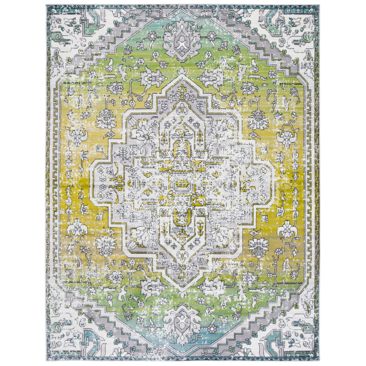 SAFAVIEH Skyler Collection SKY101Y Green / Ivory Rug Image 1