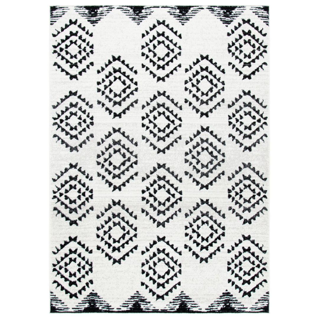 SAFAVIEH Skyler Collection SKY179A Ivory / Black Rug Image 11