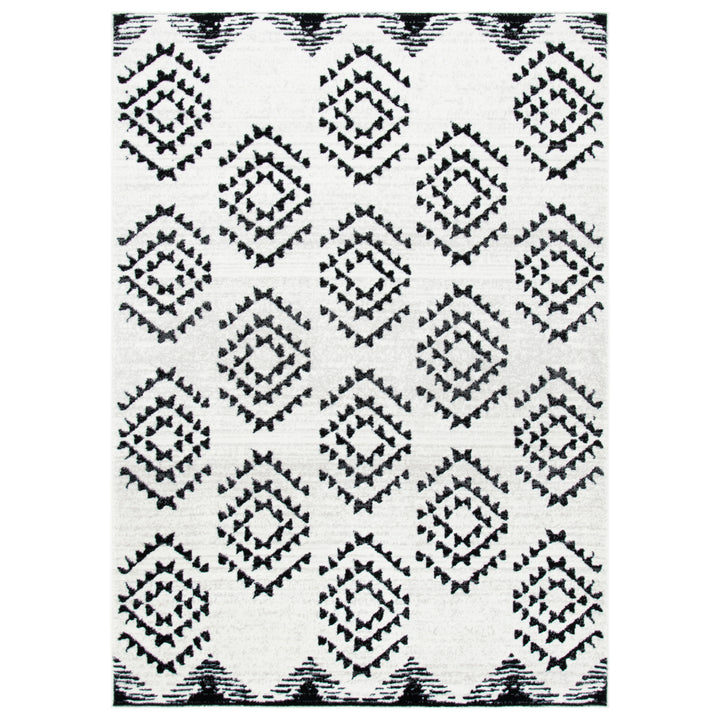 SAFAVIEH Skyler Collection SKY179A Ivory / Black Rug Image 11