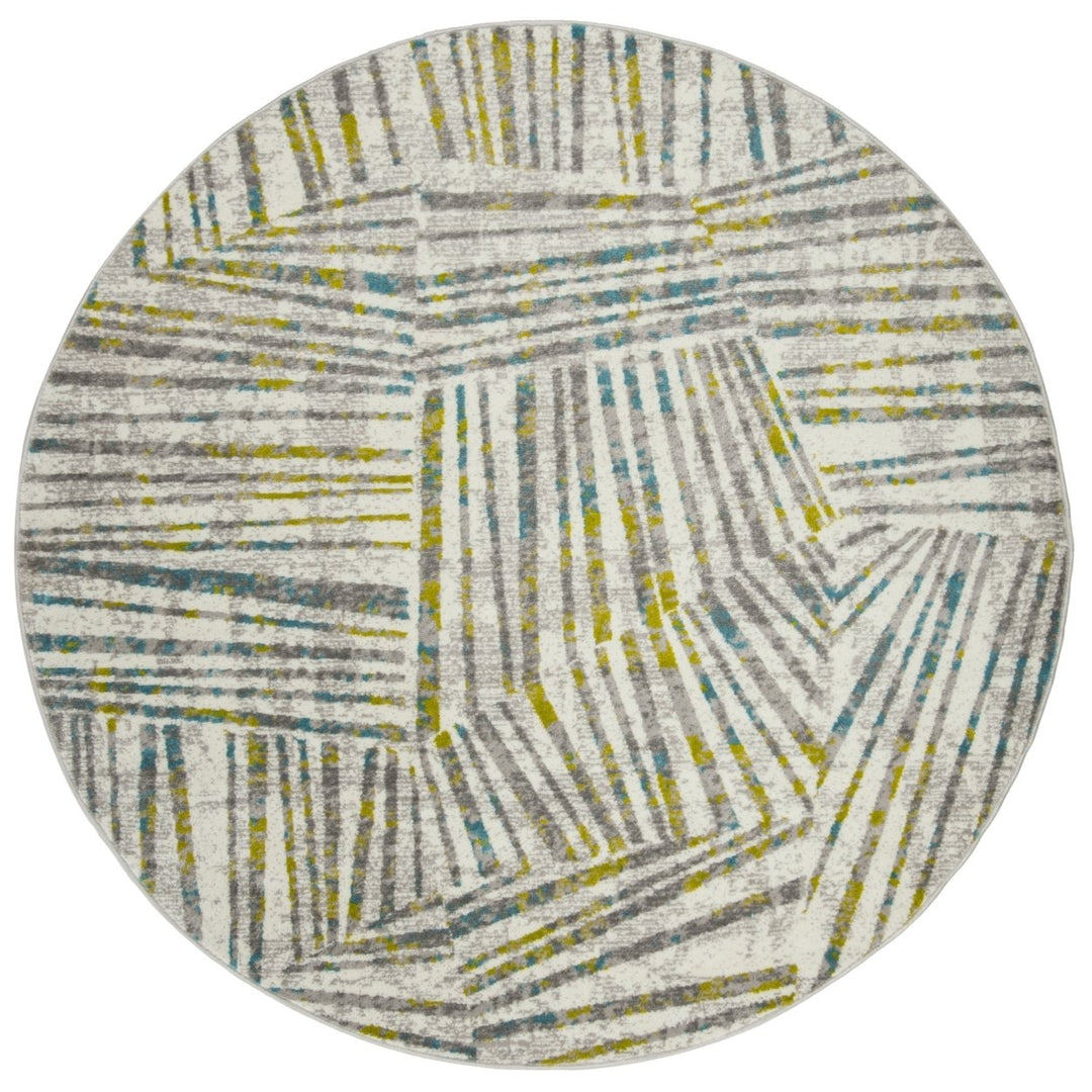 SAFAVIEH Skyler Collection SKY191G Grey / Green Rug Image 1