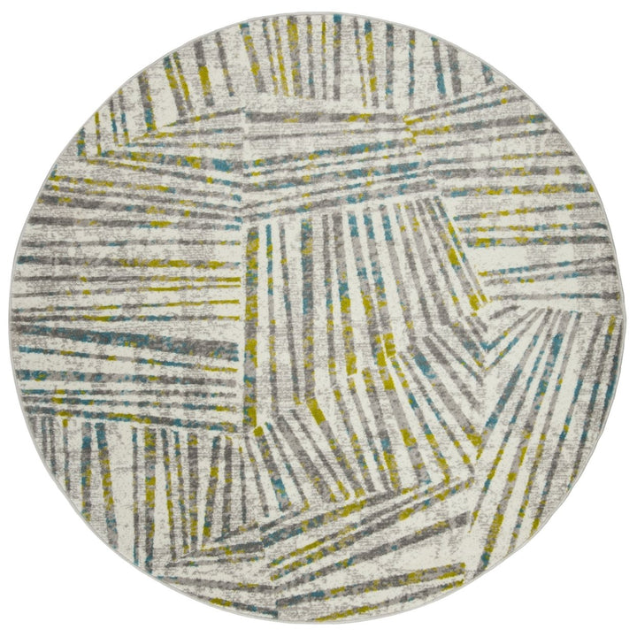 SAFAVIEH Skyler Collection SKY191G Grey / Green Rug Image 1