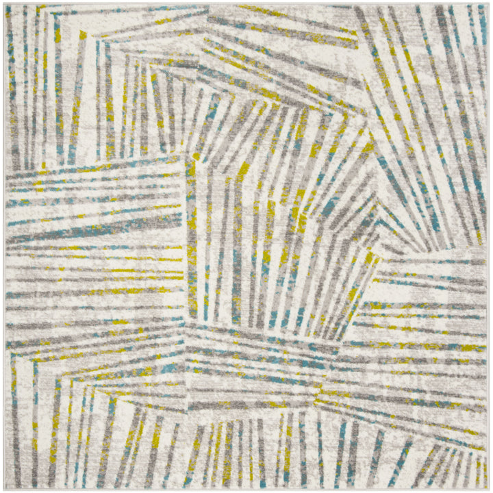 SAFAVIEH Skyler Collection SKY191G Grey / Green Rug Image 6