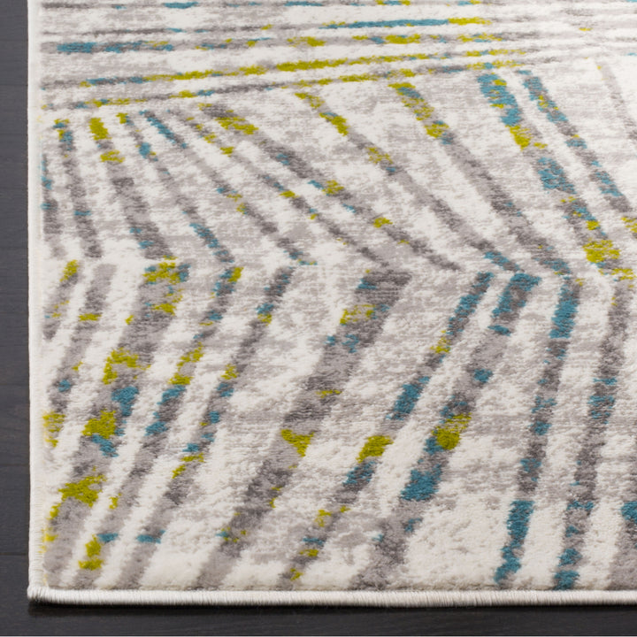 SAFAVIEH Skyler Collection SKY191G Grey / Green Rug Image 7