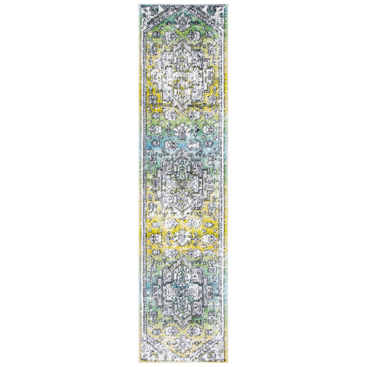 SAFAVIEH Skyler Collection SKY101Y Green / Ivory Rug Image 5