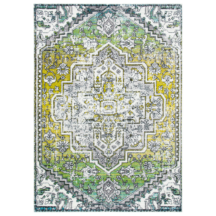 SAFAVIEH Skyler Collection SKY101Y Green / Ivory Rug Image 10