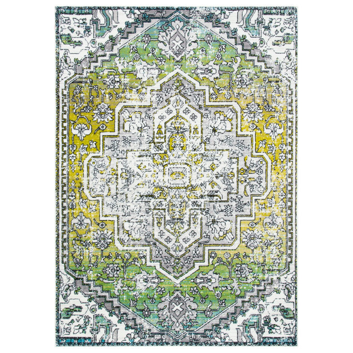 SAFAVIEH Skyler Collection SKY101Y Green / Ivory Rug Image 11