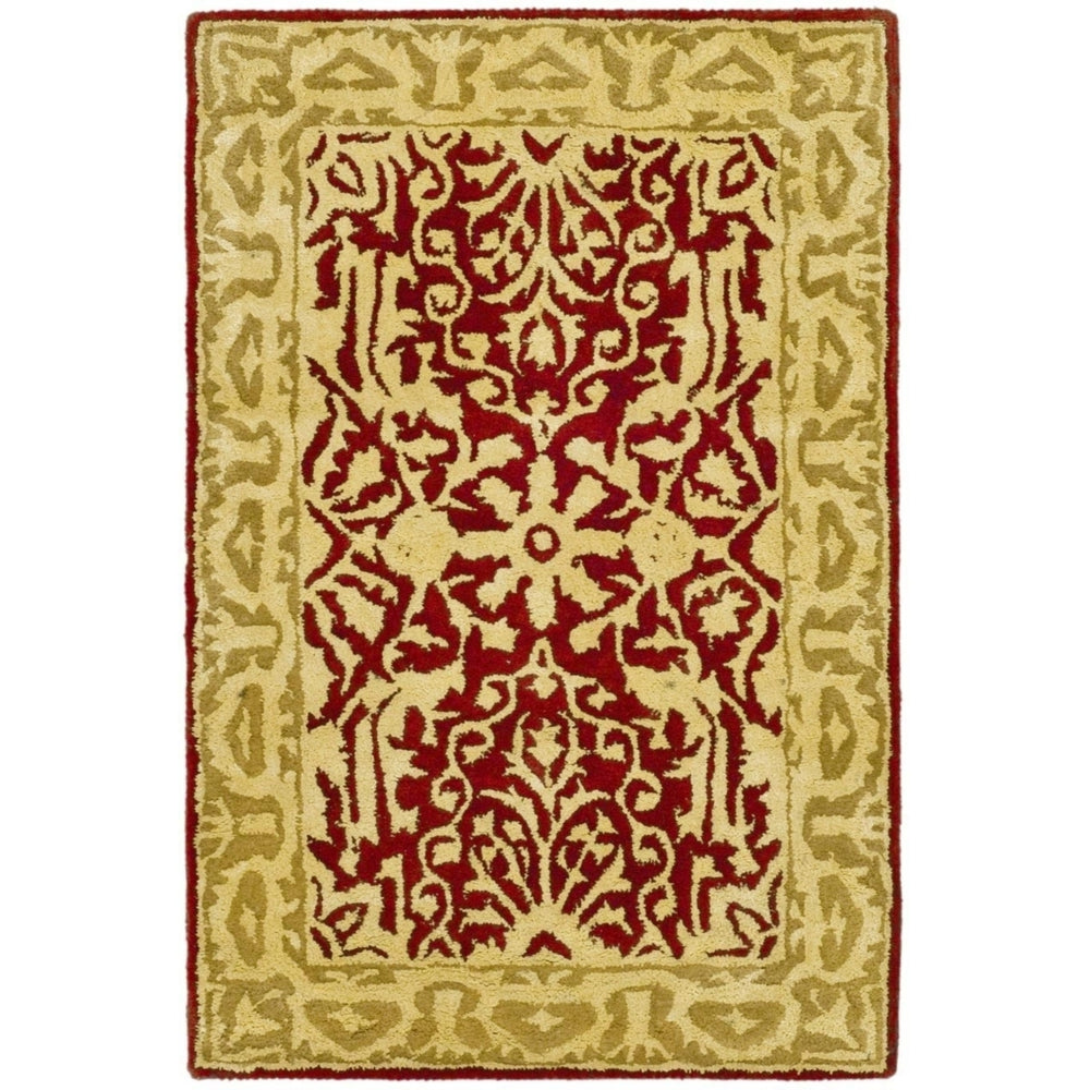 Safavieh SKR213G Silk Road Maroon / Ivory Image 2