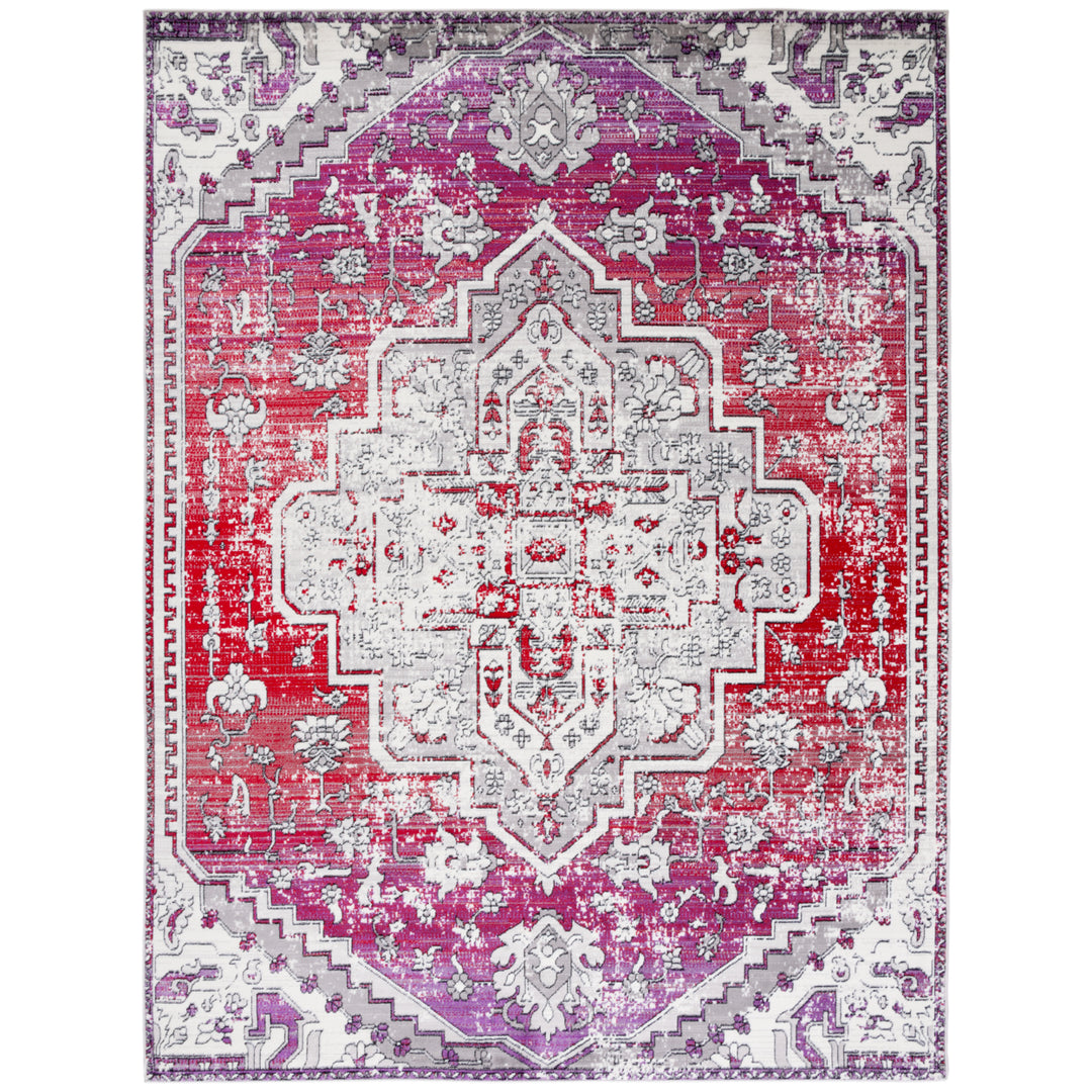 SAFAVIEH Skyler Collection SKY101Q Red / Ivory Rug Image 1