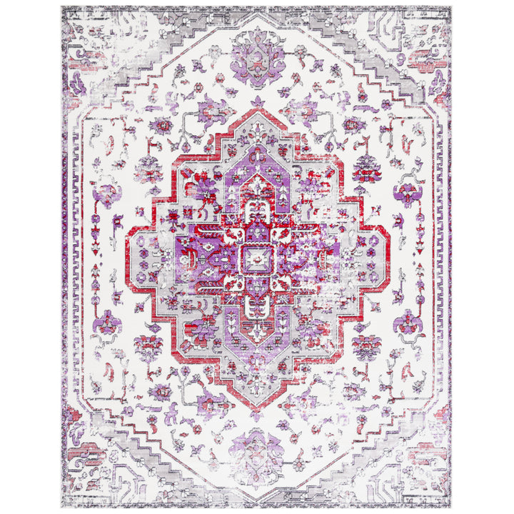 SAFAVIEH Skyler Collection SKY111V Ivory / Purple Rug Image 1