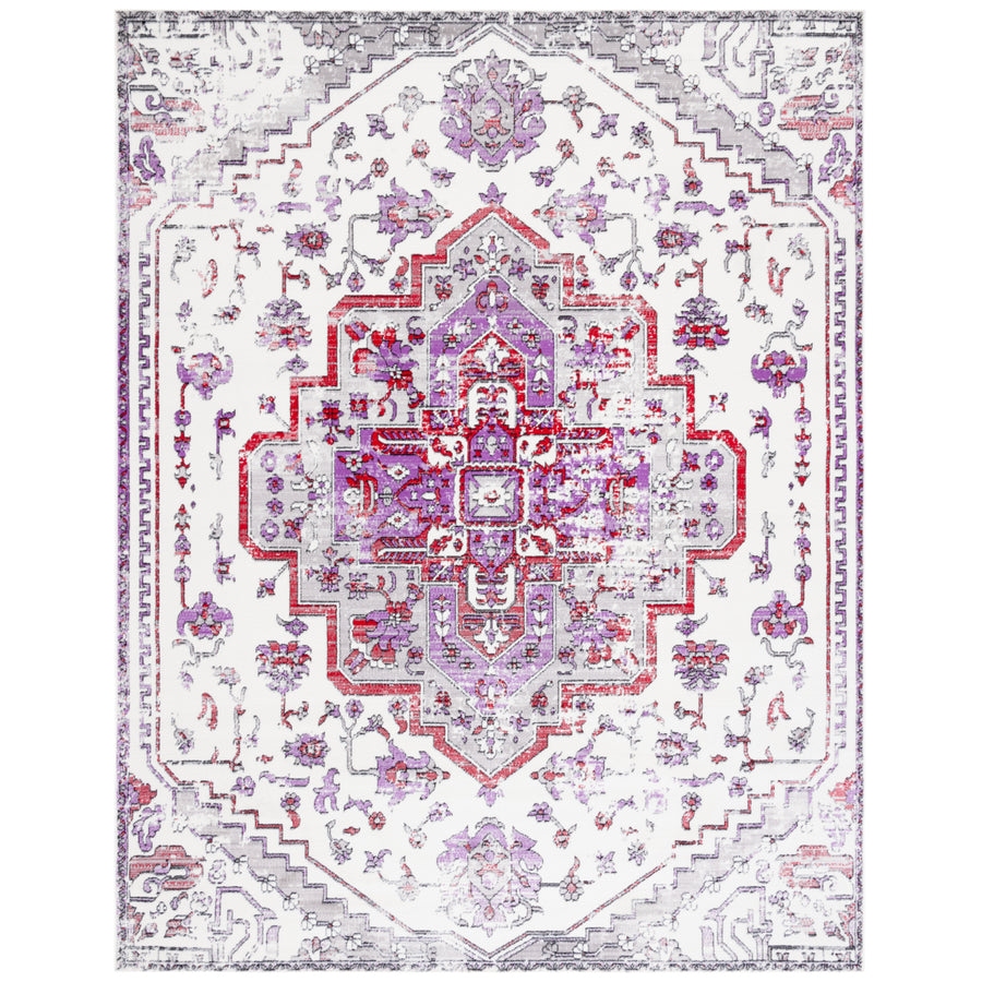 SAFAVIEH Skyler Collection SKY111V Ivory / Purple Rug Image 1