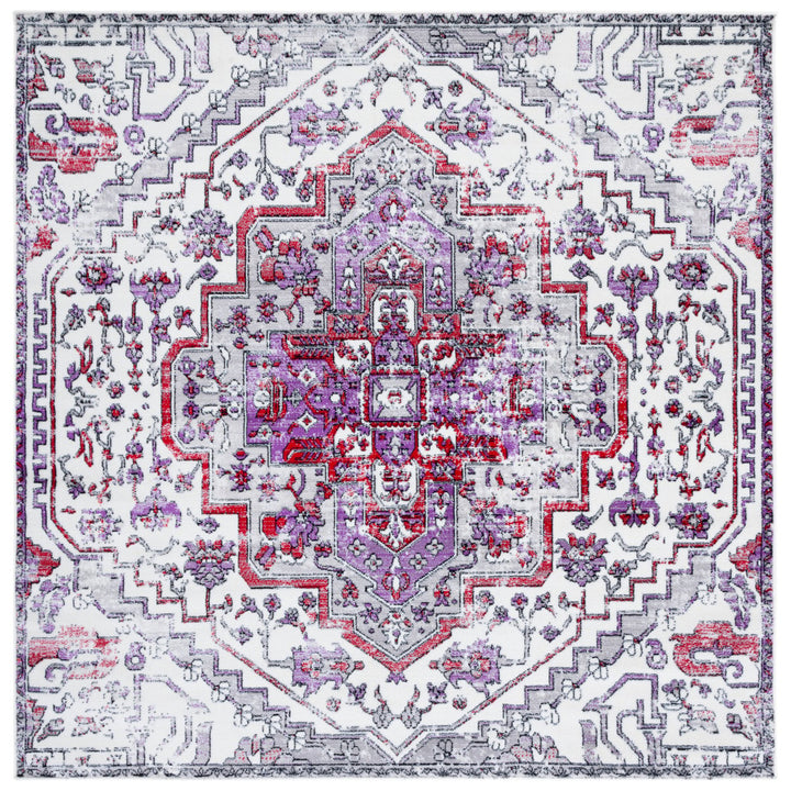 SAFAVIEH Skyler Collection SKY111V Ivory / Purple Rug Image 1