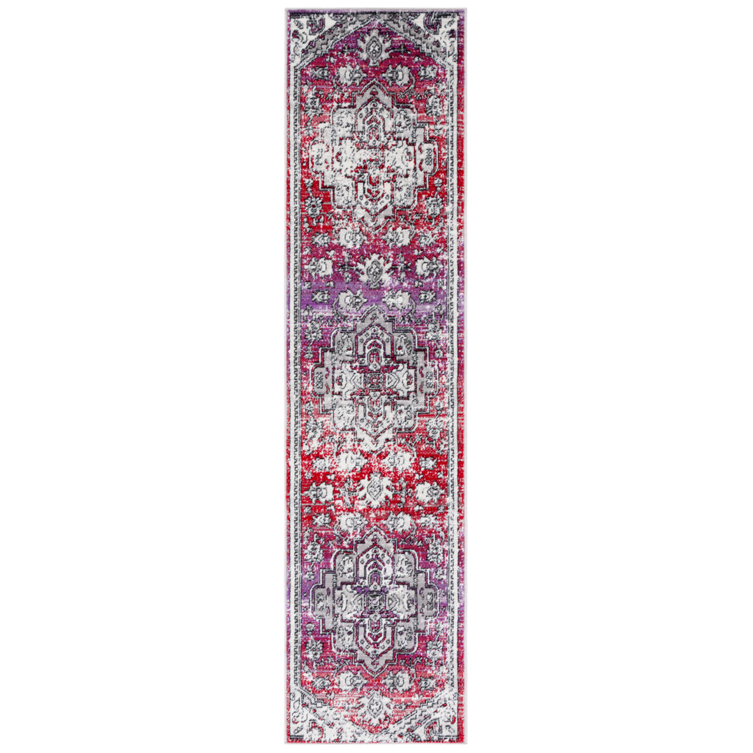 SAFAVIEH Skyler Collection SKY101Q Red / Ivory Rug Image 5