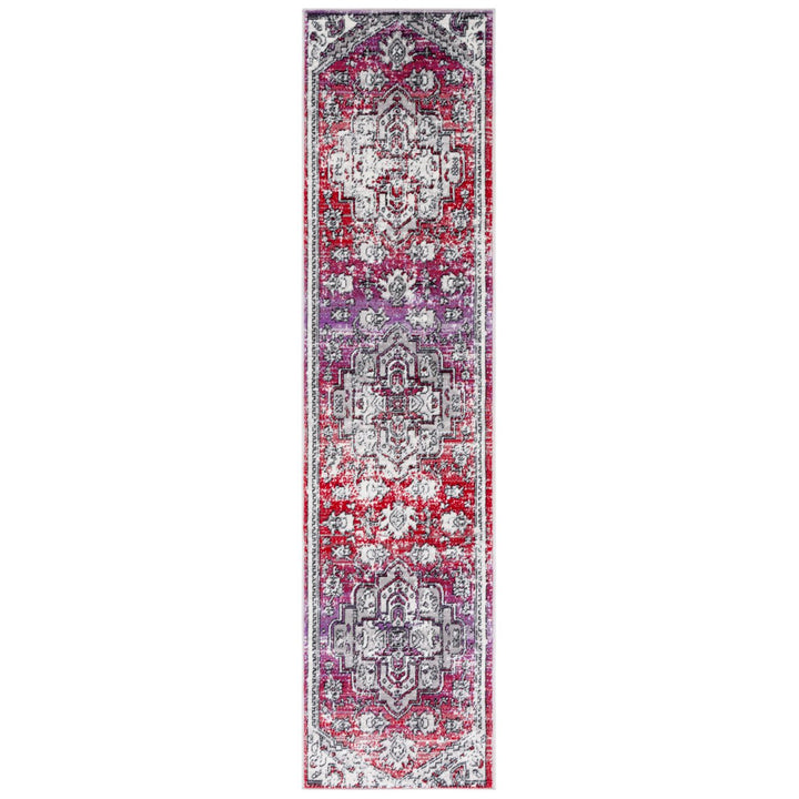 SAFAVIEH Skyler Collection SKY101Q Red / Ivory Rug Image 1