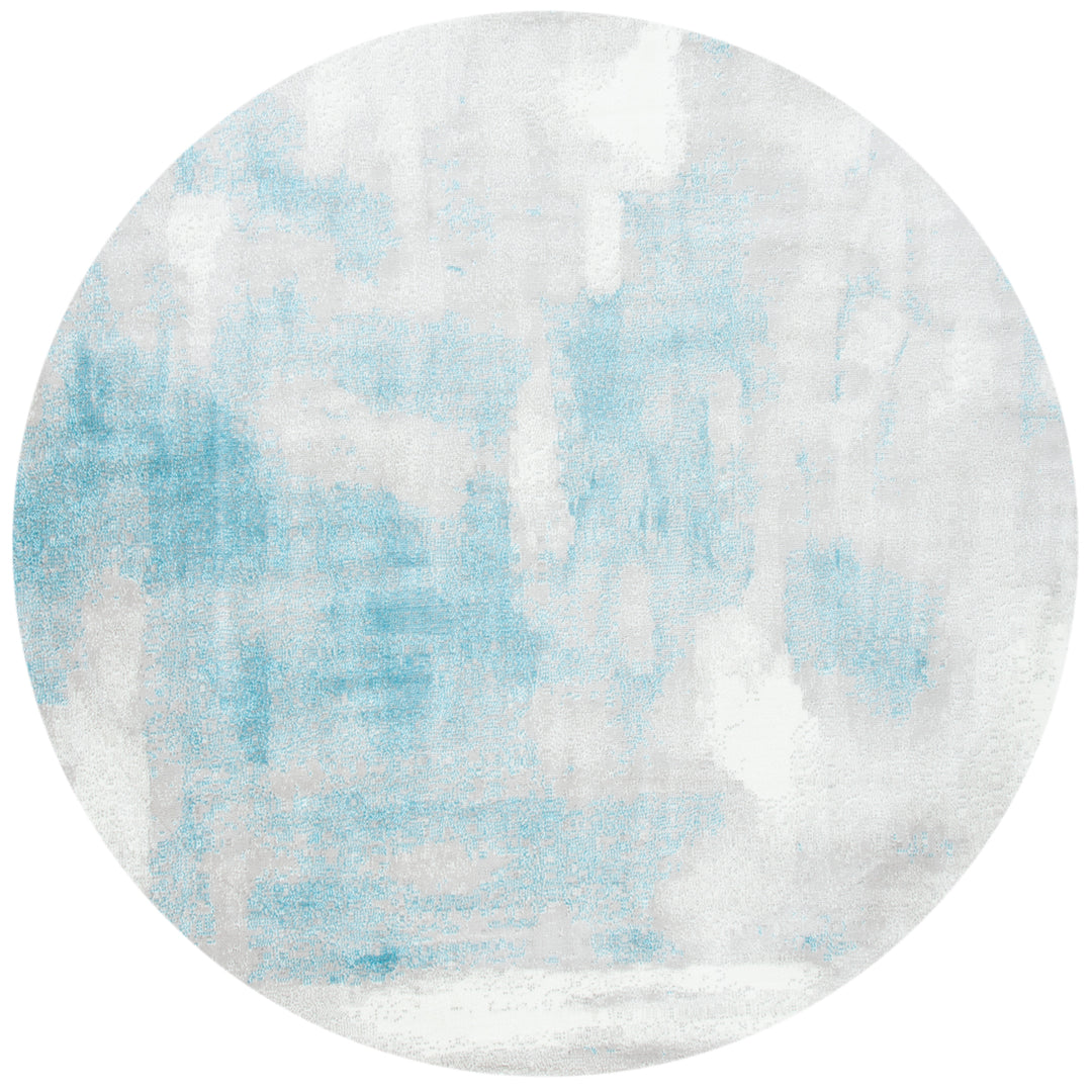 SAFAVIEH Skyler Collection SKY141M Grey / Blue Rug Image 4