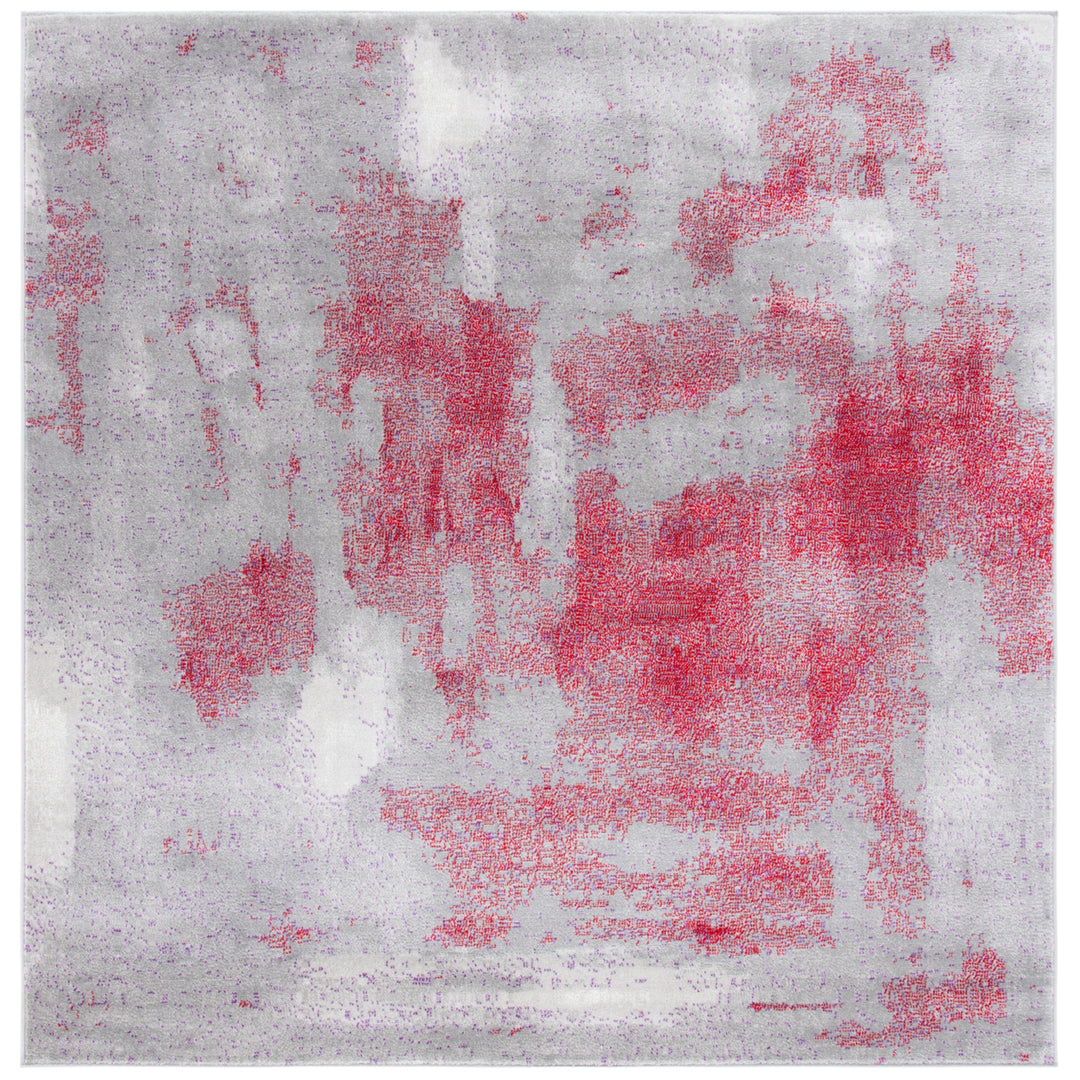 SAFAVIEH Skyler Collection SKY141Q Grey / Red Rug Image 6