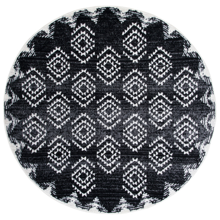 SAFAVIEH Skyler Collection SKY179Z Black / Ivory Rug Image 4