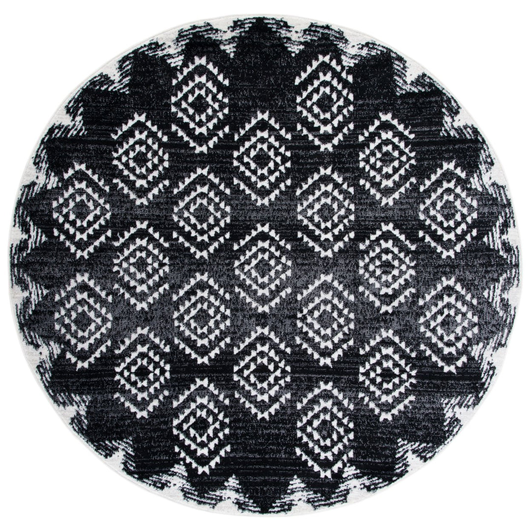 SAFAVIEH Skyler Collection SKY179Z Black / Ivory Rug Image 1