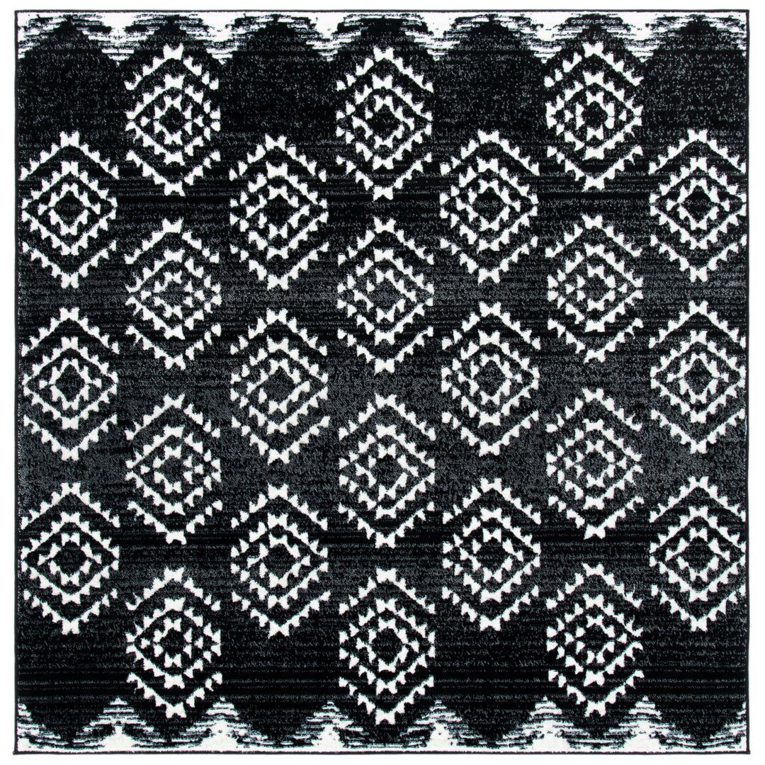 SAFAVIEH Skyler Collection SKY179Z Black / Ivory Rug Image 6