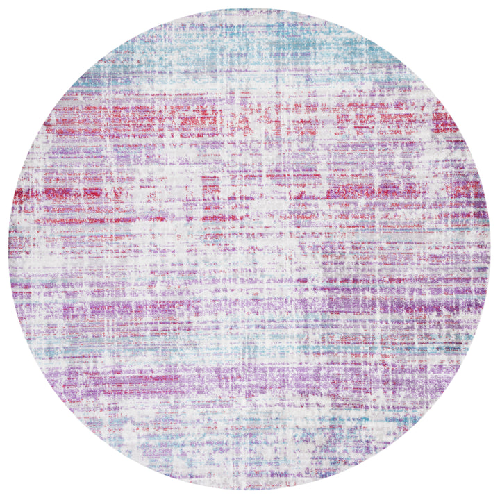 SAFAVIEH Skyler Collection SKY183V Silver / Purple Rug Image 4