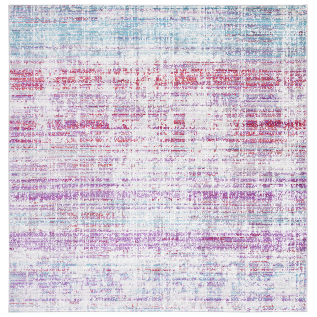 SAFAVIEH Skyler Collection SKY183V Silver / Purple Rug Image 6