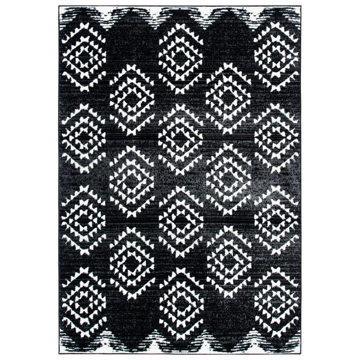 SAFAVIEH Skyler Collection SKY179Z Black / Ivory Rug Image 10