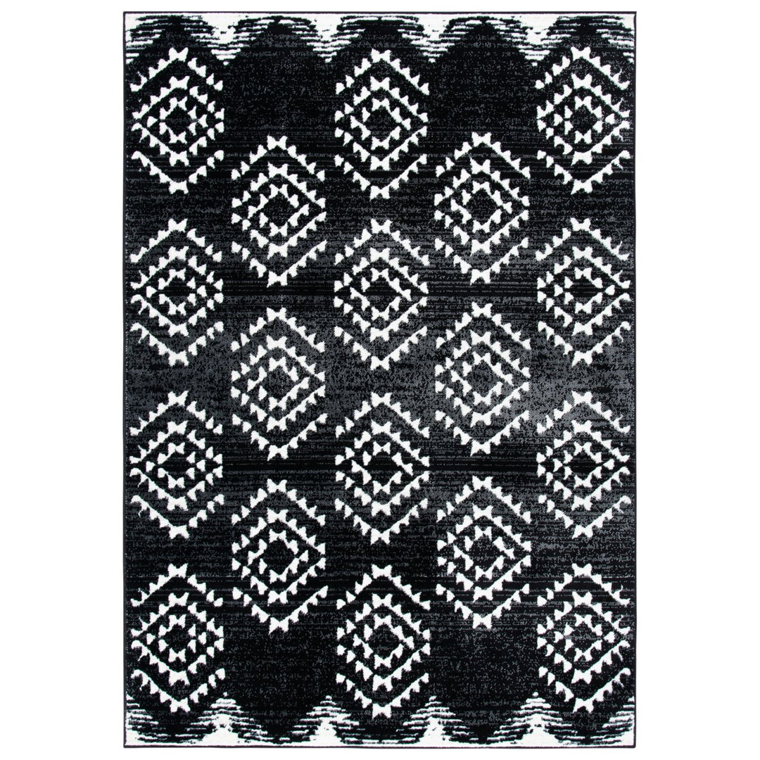 SAFAVIEH Skyler Collection SKY179Z Black / Ivory Rug Image 1