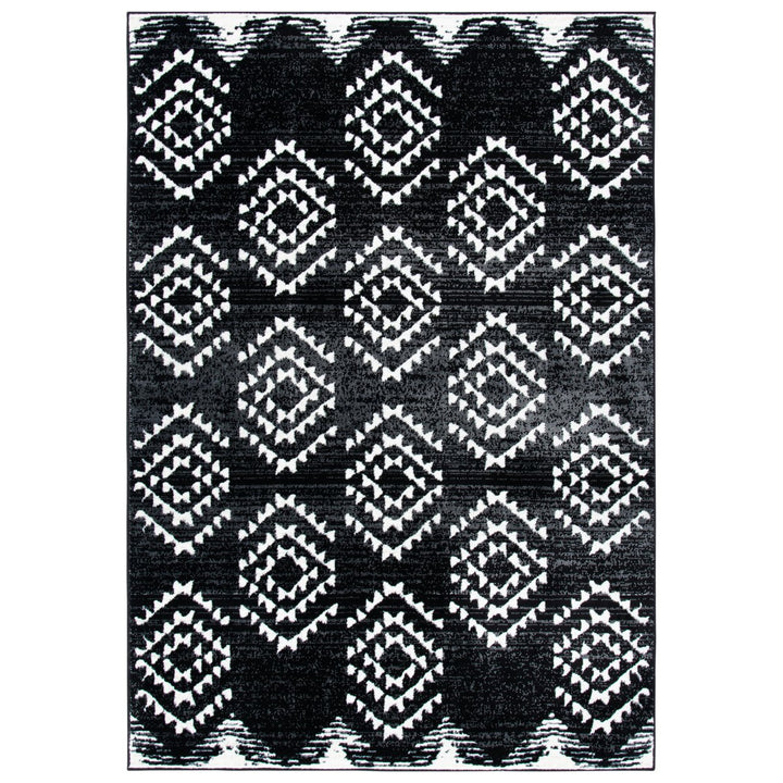 SAFAVIEH Skyler Collection SKY179Z Black / Ivory Rug Image 1