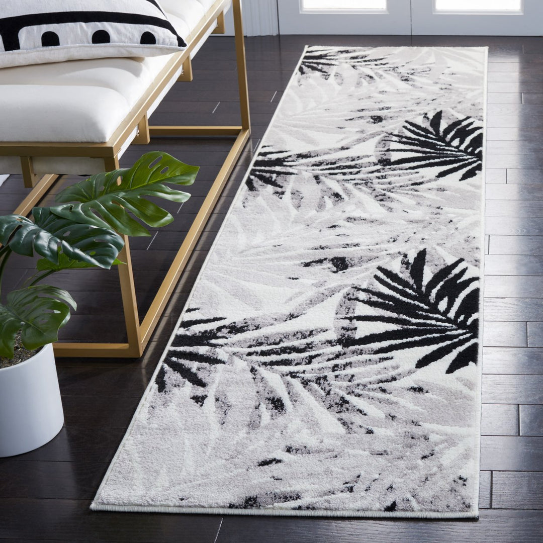 SAFAVIEH Skyler Collection SKY189A Ivory / Black Rug Image 3