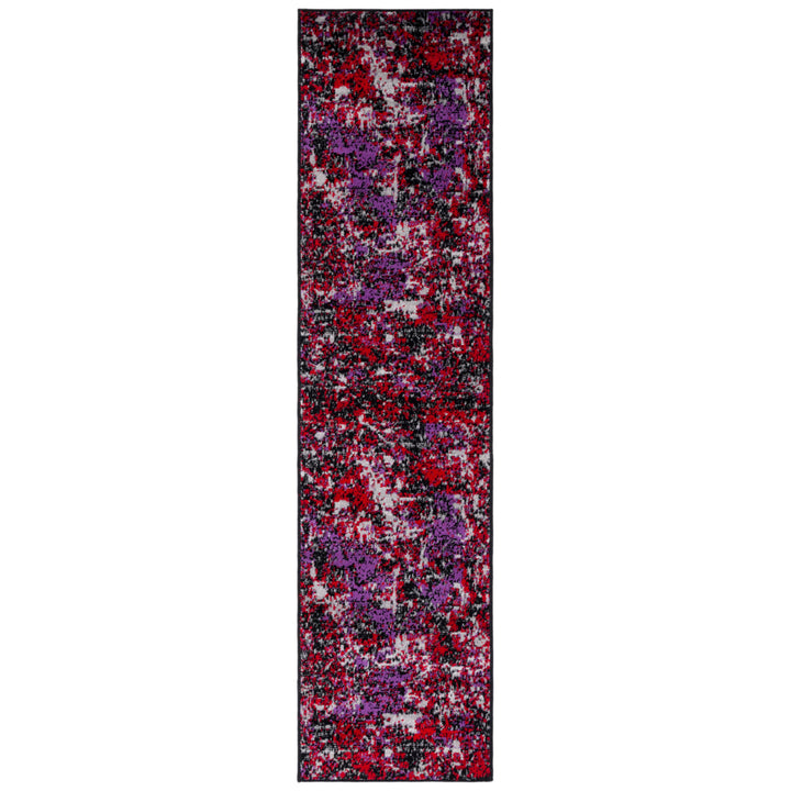 SAFAVIEH Skyler Collection SKY186V Black / Purple Rug Image 5