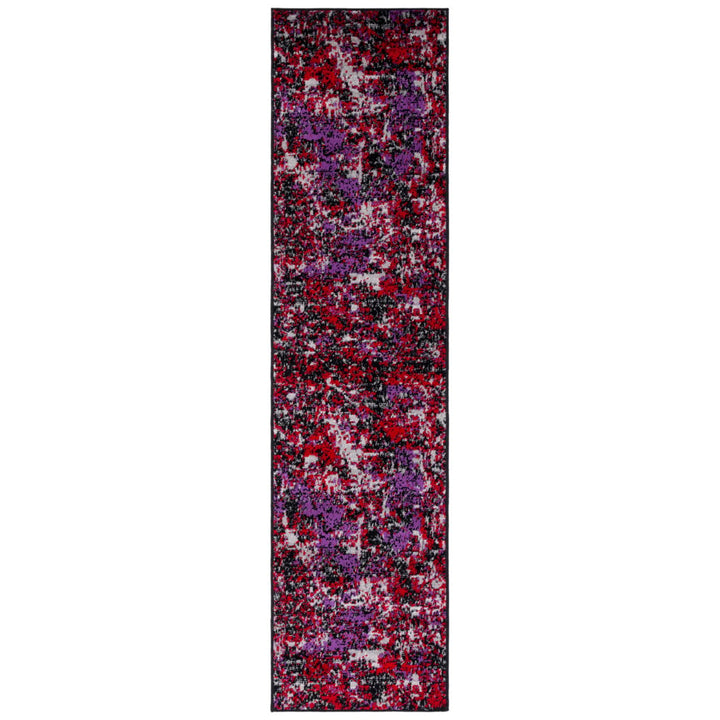 SAFAVIEH Skyler Collection SKY186V Black / Purple Rug Image 1