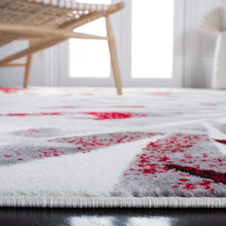 SAFAVIEH Skyler Collection SKY189Q Grey / Red Rug Image 8