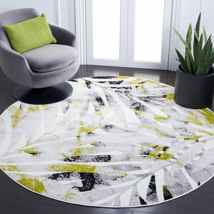 SAFAVIEH Skyler Collection SKY189Y Black / Green Rug Image 2