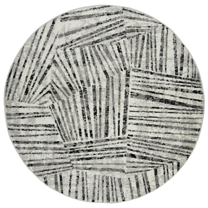 SAFAVIEH Skyler Collection SKY191K Grey / Ivory Rug Image 4