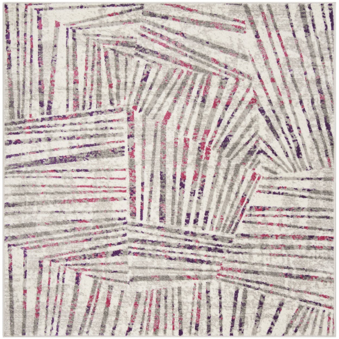 SAFAVIEH Skyler Collection SKY191P Grey / Pink Rug Image 6