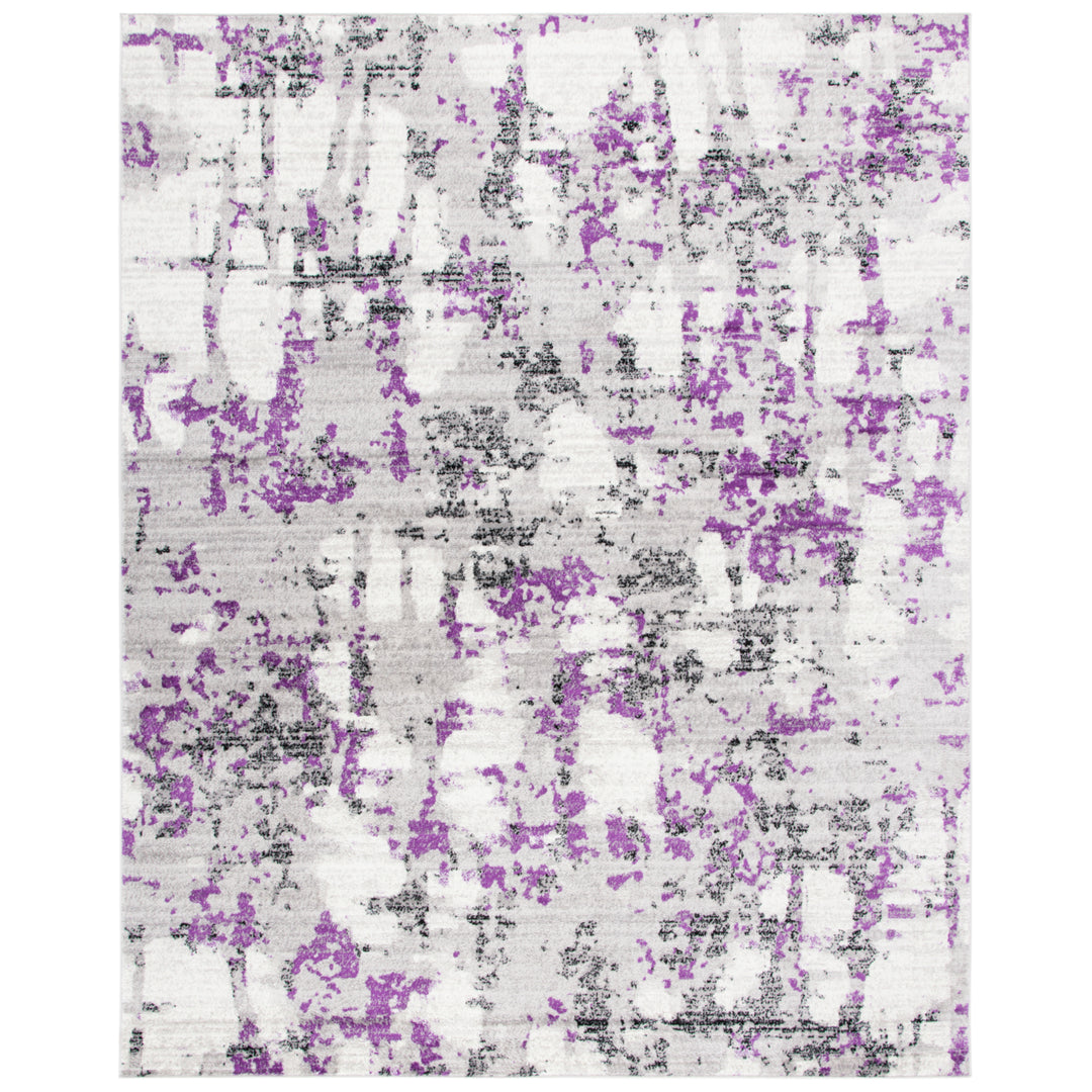 SAFAVIEH Skyler Collection SKY193R Grey / Purple Rug Image 1