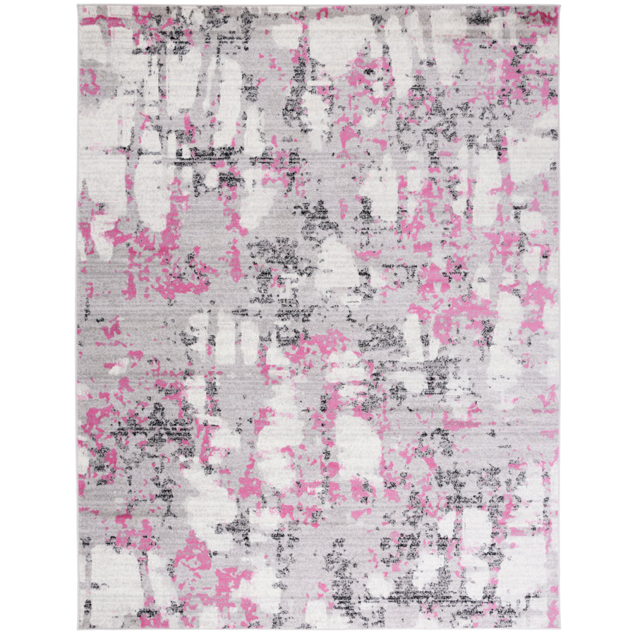 SAFAVIEH Skyler Collection SKY193P Grey / Pink Rug Image 1