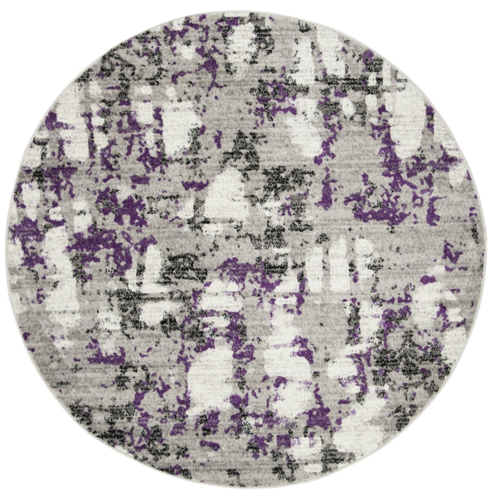 SAFAVIEH Skyler Collection SKY193R Grey / Purple Rug Image 3