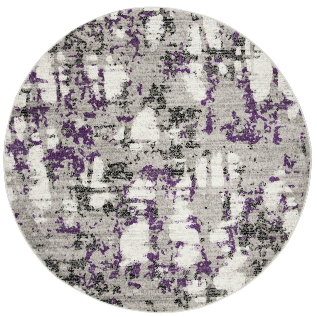 SAFAVIEH Skyler Collection SKY193R Grey / Purple Rug Image 1