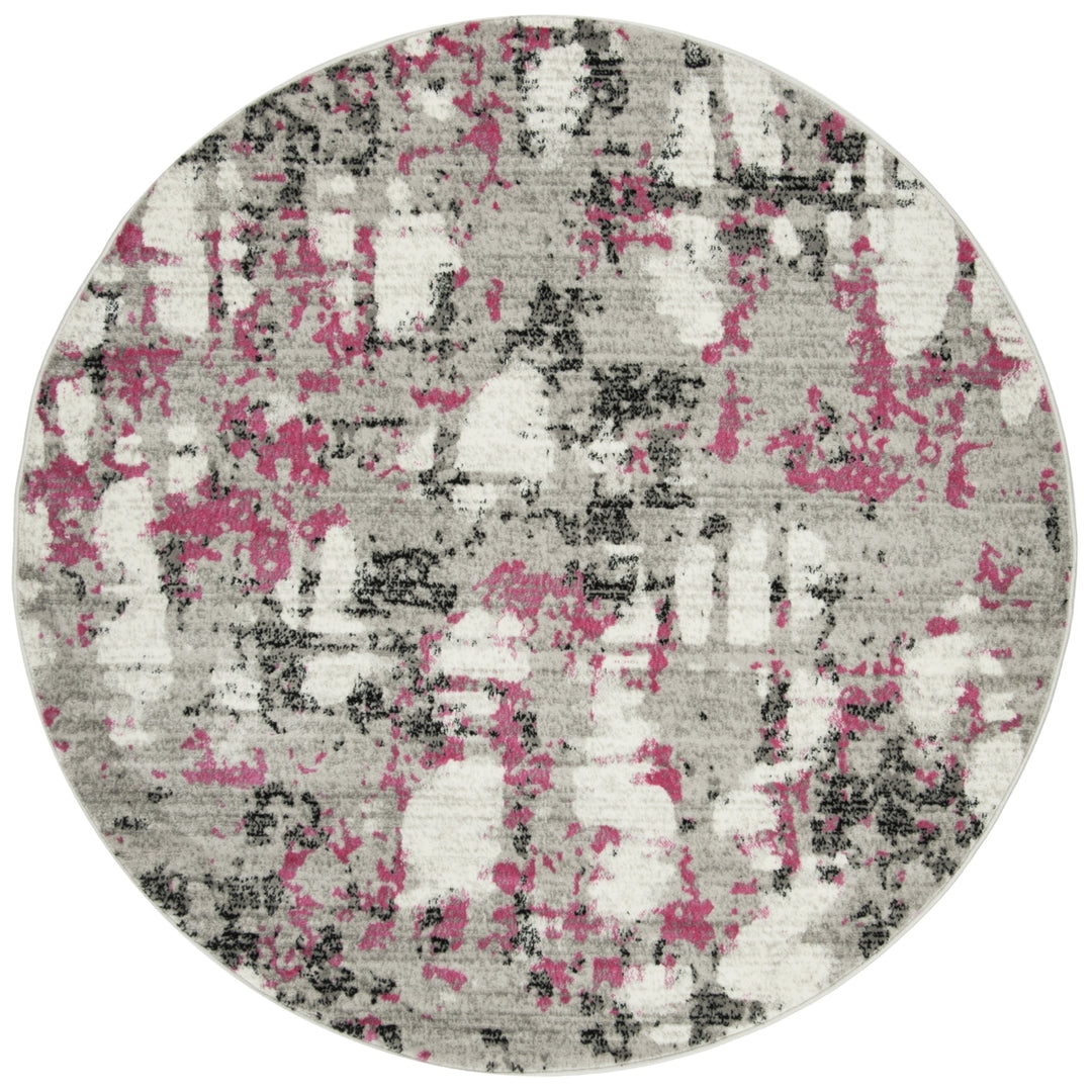 SAFAVIEH Skyler Collection SKY193P Grey / Pink Rug Image 4