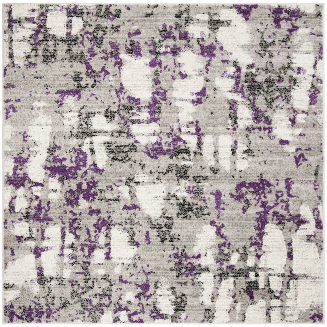 SAFAVIEH Skyler Collection SKY193R Grey / Purple Rug Image 5