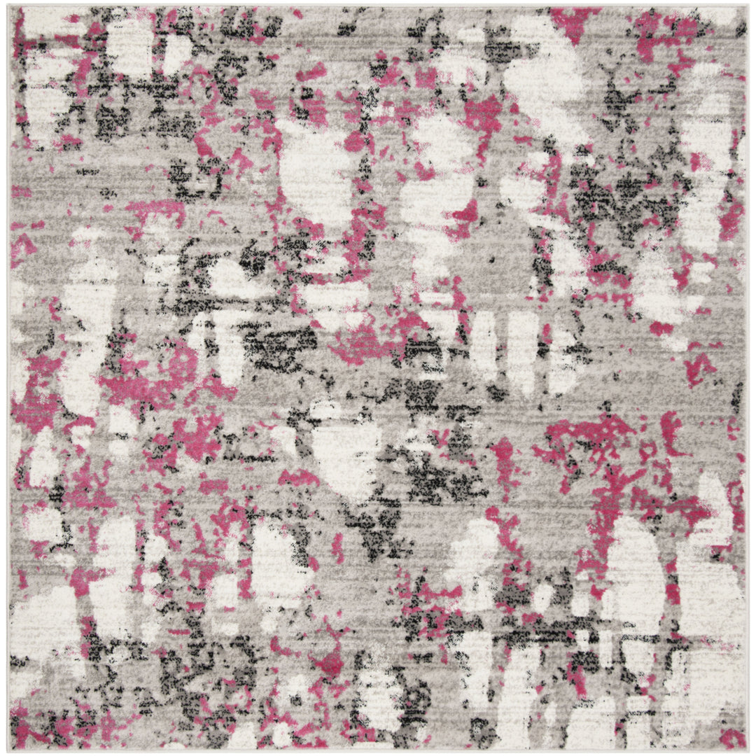 SAFAVIEH Skyler Collection SKY193P Grey / Pink Rug Image 6