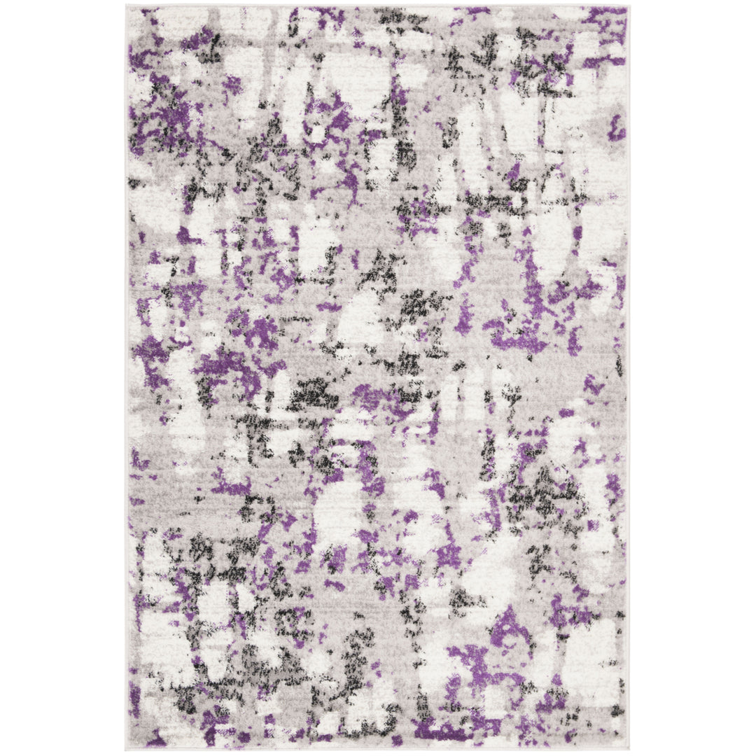 SAFAVIEH Skyler Collection SKY193R Grey / Purple Rug Image 7