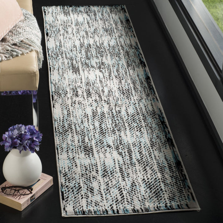 SAFAVIEH Skyler Collection SKY194B Grey / Blue Rug Image 3