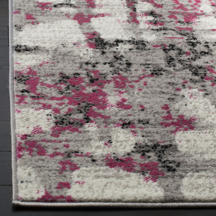 SAFAVIEH Skyler Collection SKY193P Grey / Pink Rug Image 7