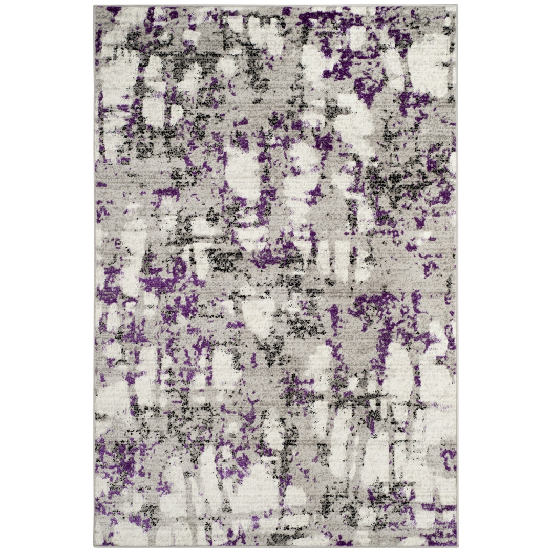 SAFAVIEH Skyler Collection SKY193R Grey / Purple Rug Image 8