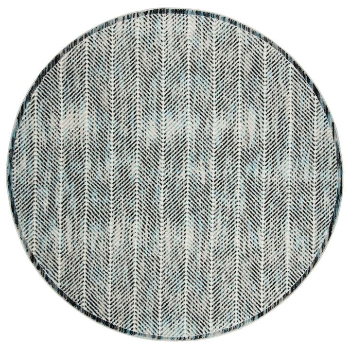 SAFAVIEH Skyler Collection SKY194B Grey / Blue Rug Image 4