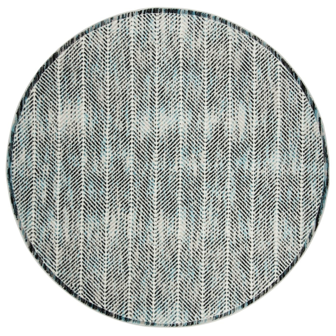 SAFAVIEH Skyler Collection SKY194B Grey / Blue Rug Image 1