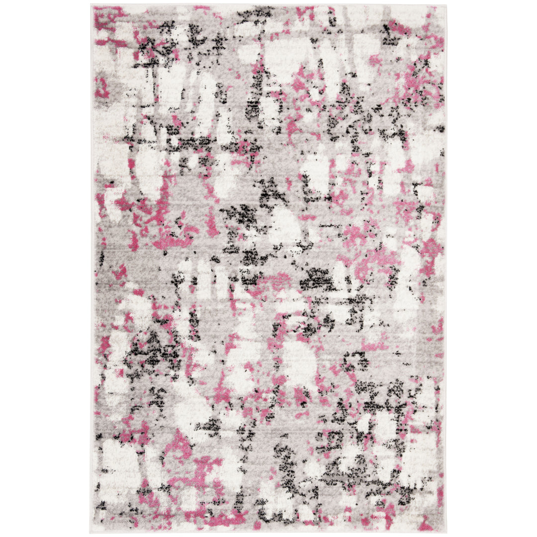 SAFAVIEH Skyler Collection SKY193P Grey / Pink Rug Image 8