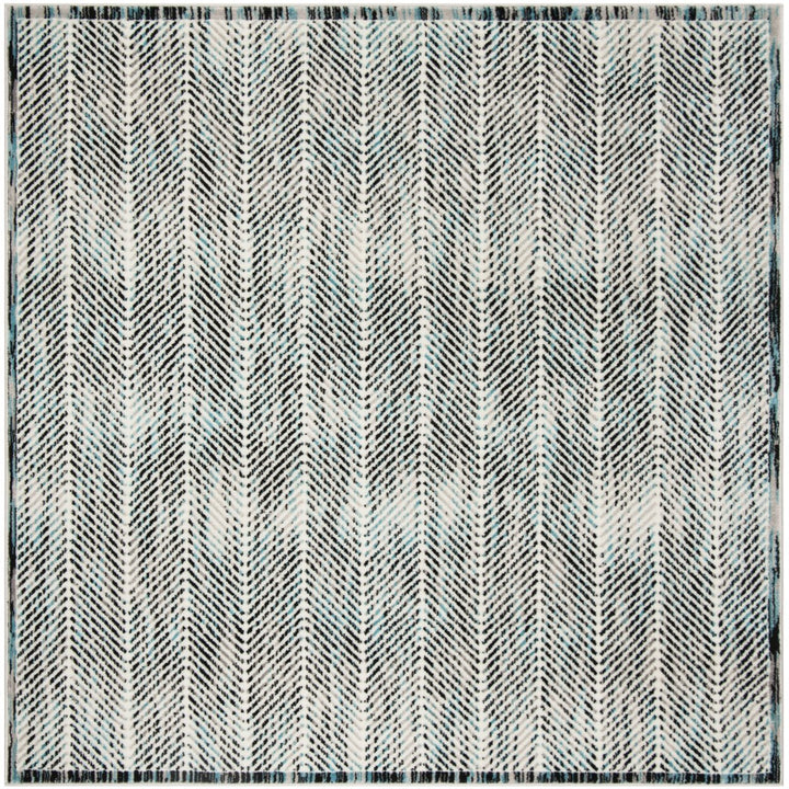 SAFAVIEH Skyler Collection SKY194B Grey / Blue Rug Image 6